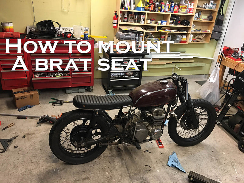 How to build a CB550 Cafe Racer / Brat : Part 5 Mounting a Brat seat