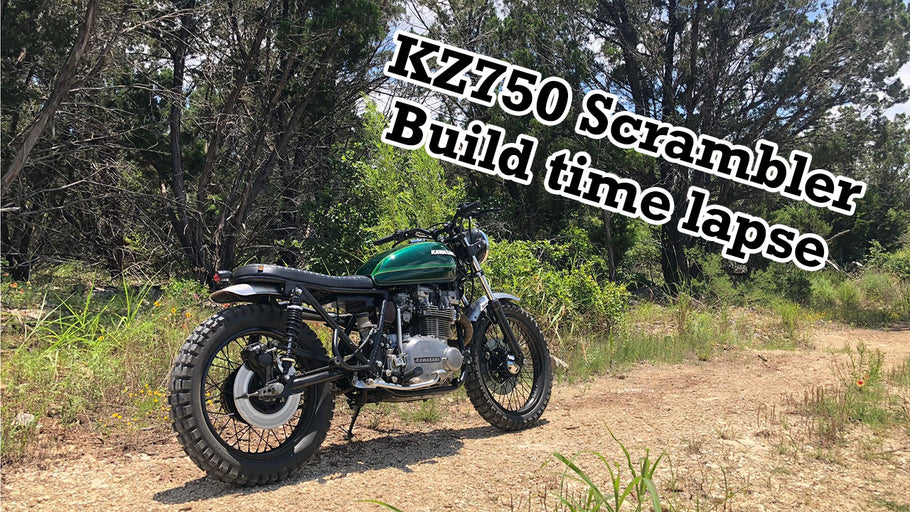 Kawasaki KZ750 Scrambler Build Time Lapse
