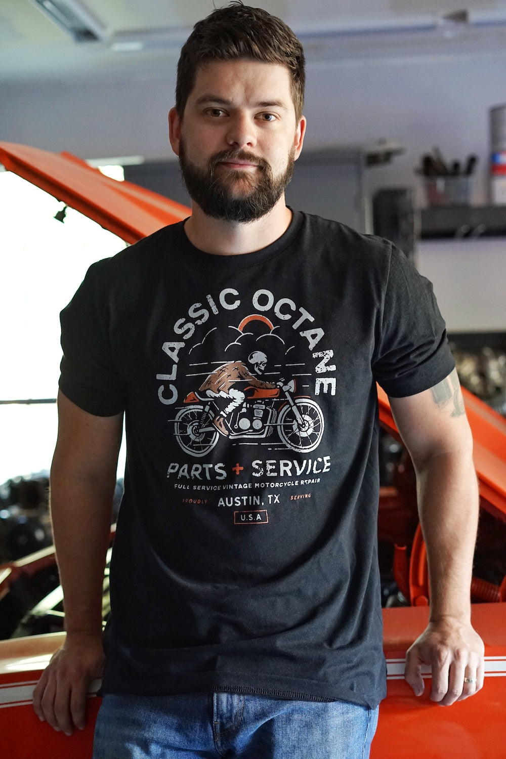 Parts and Service with bike Short Sleeve – Classic Octane