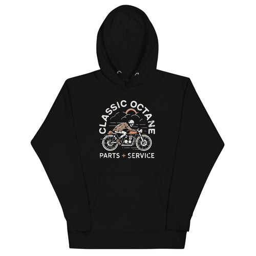 Parts and Service with bike Hoodie